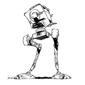 AT-ST Scout Walker A5 Print