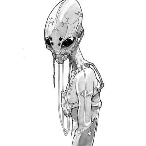 Alien Pilot A5 Print