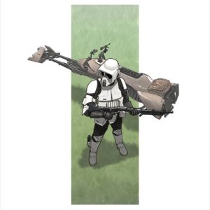 Biker Scout A3 Print