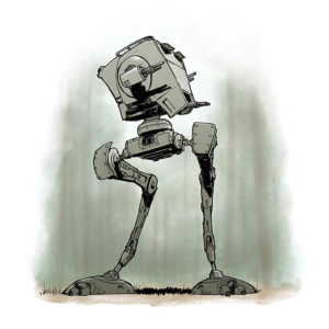 AT-ST Scout Walker A3 Print