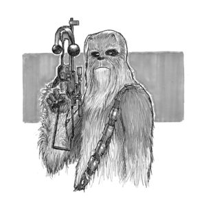 Chewbacca A5 Print