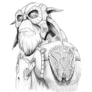 Goat Warrior A5 Print