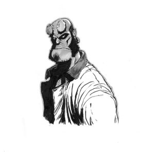 Hellboy A5 Print