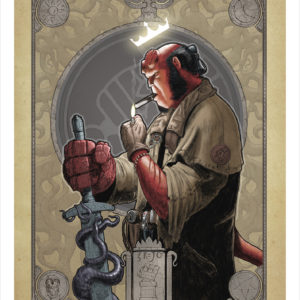 Hellboy 'Mucha' A3 Print Colour