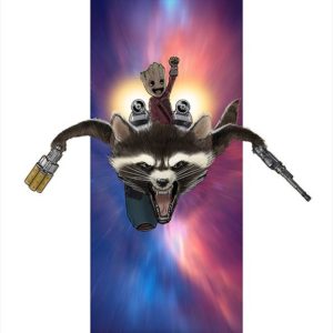 Rocket and Groot A3 Print