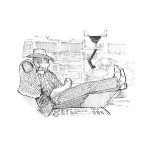 Space Cowboy A5 Print